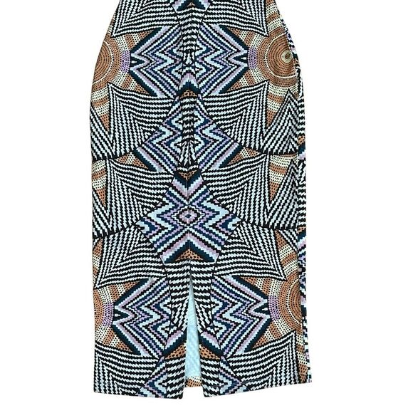 Mara Hoffman High Neck Starburst Print Midi Dress Size S - Picture 4 of 8